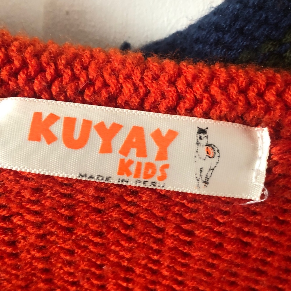 KUYAY kids sweater handmade in Peru wool blend . - Picture 4 of 4